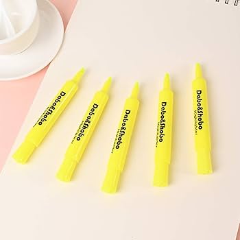 Amazon.com : Dabo&Shobo Yellow highlighter, 24 Pack -bright
